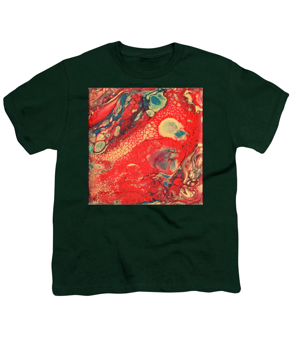 Acrylic Youth T-Shirt featuring the painting A Touch of Gold by Charlene Fuhrman-Schulz