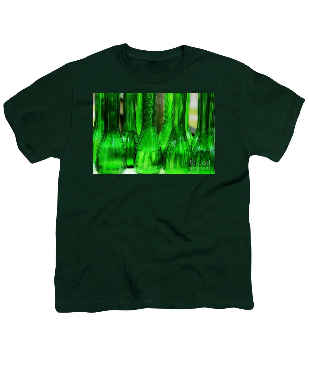 Glass Vases Youth T-Shirt featuring the photograph Bud Vases by Michael Eingle
