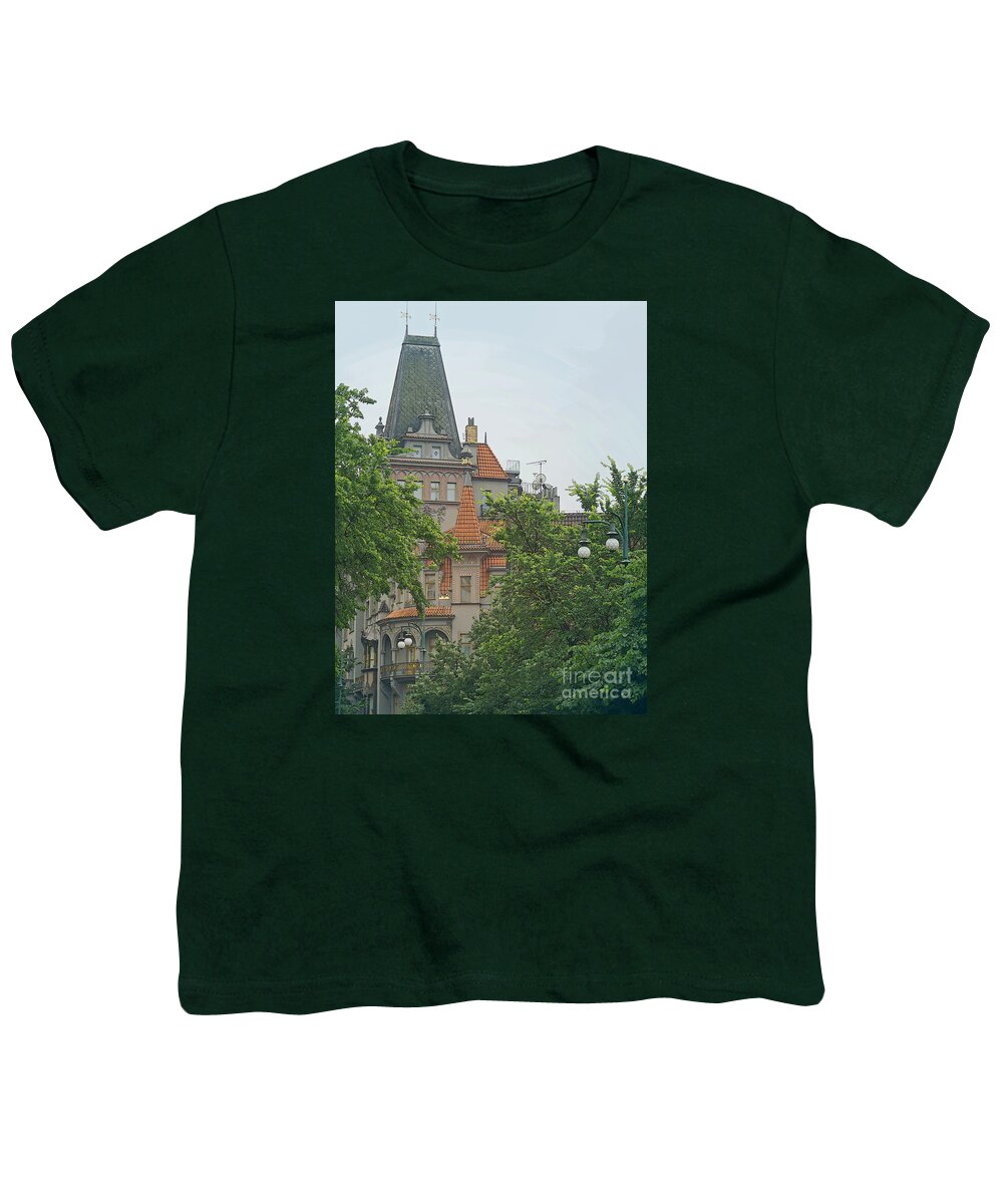 Prague Youth T-Shirt featuring the photograph Corner Standout by Ann Horn