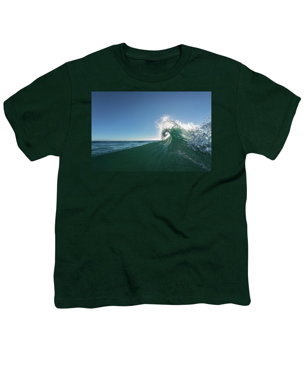Wave Photos Youth T-Shirt featuring the photograph Curly Top by Sean Davey