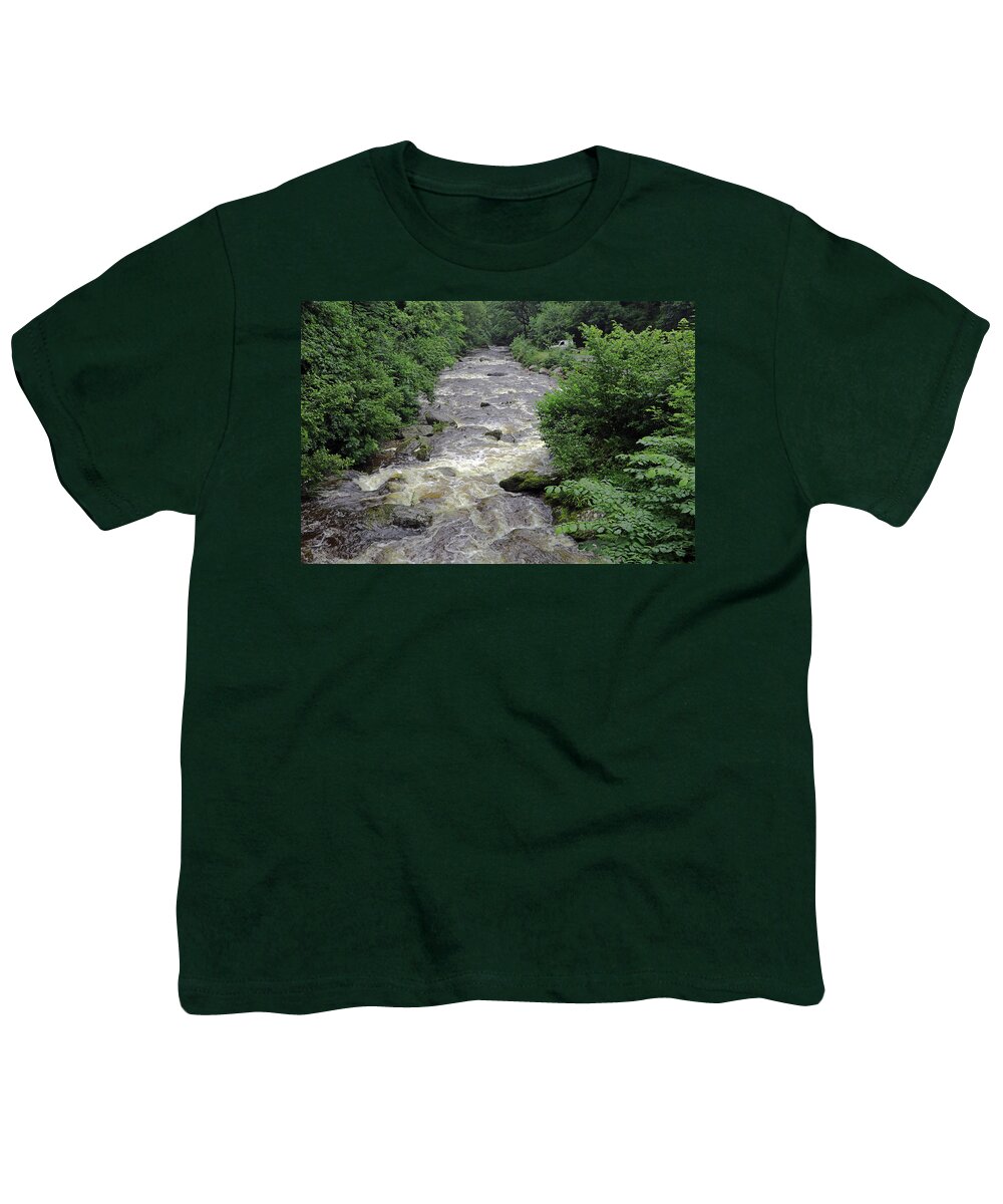 East Lyn River Youth T-Shirt featuring the photograph East Lyn River by Tony Murtagh