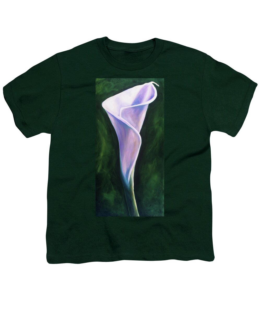 Calla Lily Youth T-Shirt featuring the painting Esther by Shannon Grissom