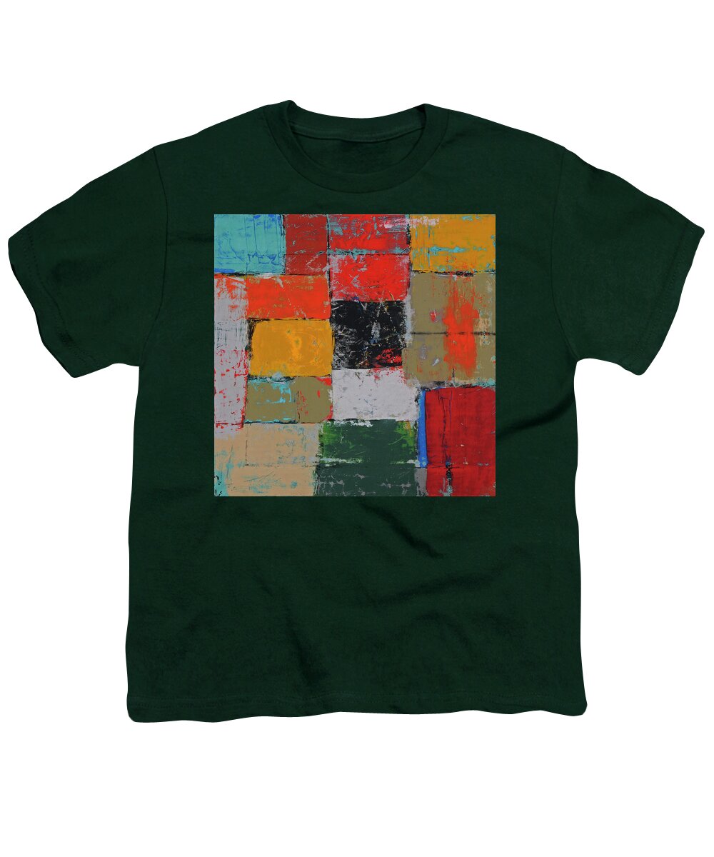 Abstract Youth T-Shirt featuring the painting Exposed 5 by Jim Benest