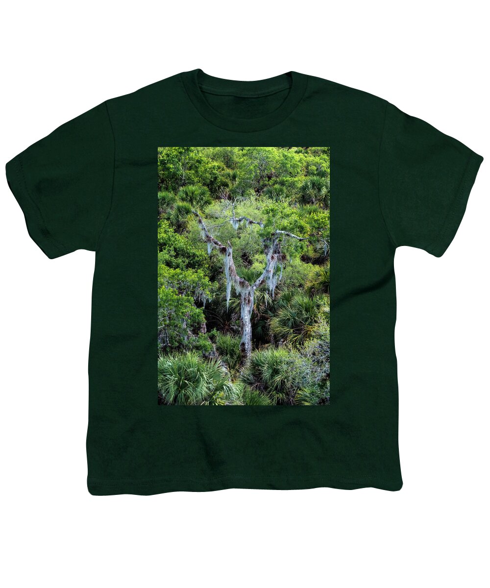 North Port Florida Youth T-Shirt featuring the photograph Florida Spanish Moss by Tom Singleton