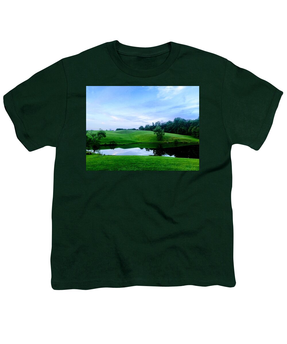 Pasture Youth T-Shirt featuring the photograph Greener Pastures by Chris Montcalmo