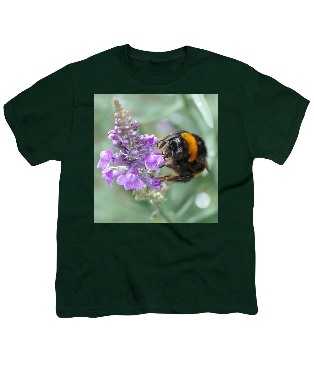 English Lavender Youth T-Shirt featuring the photograph Hello Flower by Ivana Westin