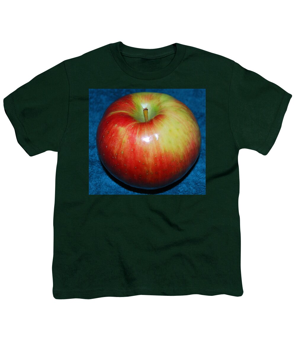 Apple Youth T-Shirt featuring the photograph Honeycrisp Apple by Nancy Mueller