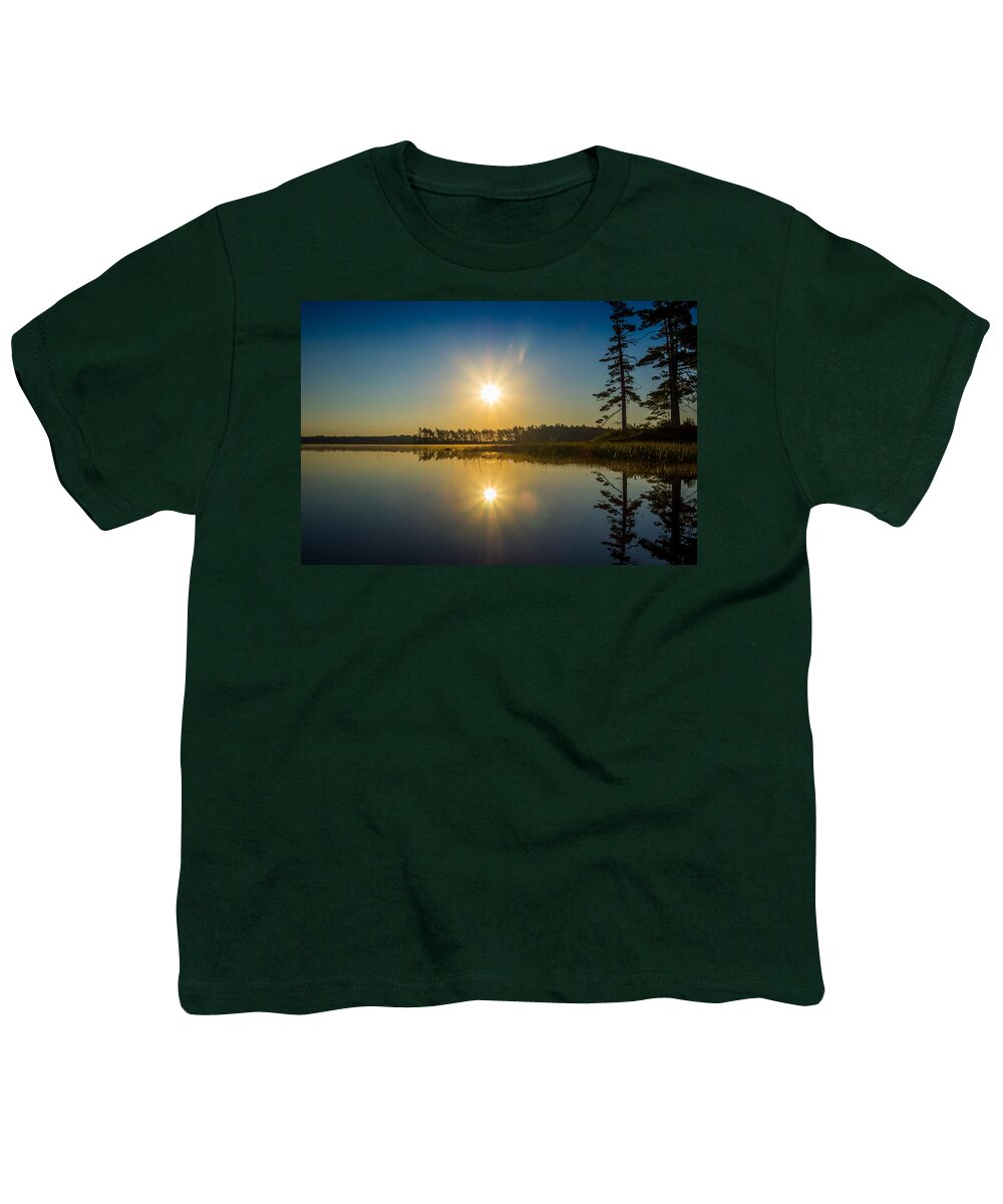 Canada Youth T-Shirt featuring the photograph Kejimkujik Dawn by Mark Llewellyn