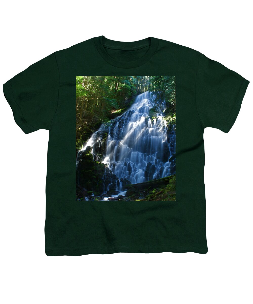 Ramona Falls Youth T-Shirt featuring the photograph Ramona Falls by Todd Kreuter