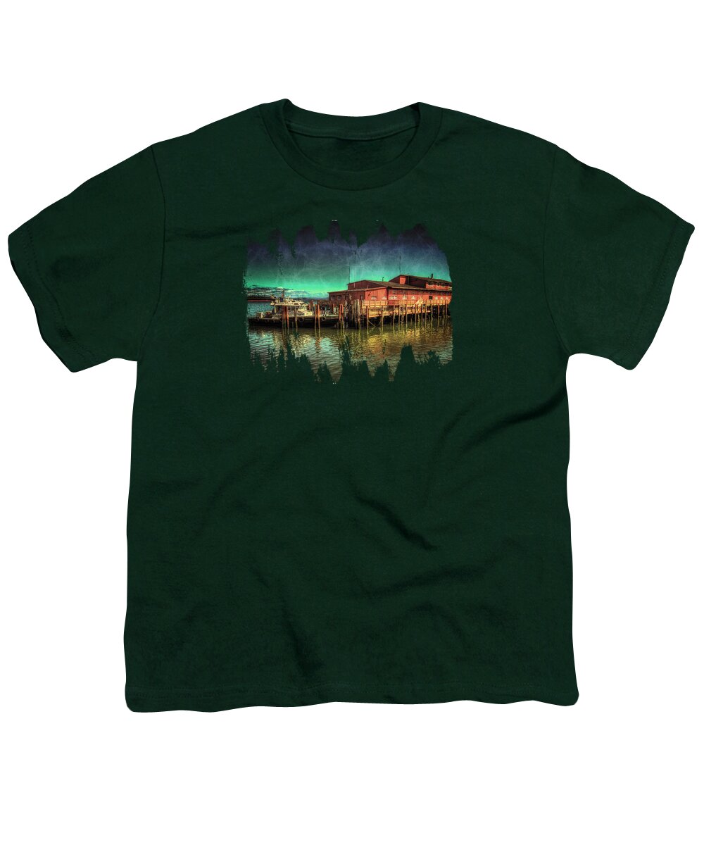 River Pilot Youth T-Shirt featuring the photograph River Pilot Station by Thom Zehrfeld