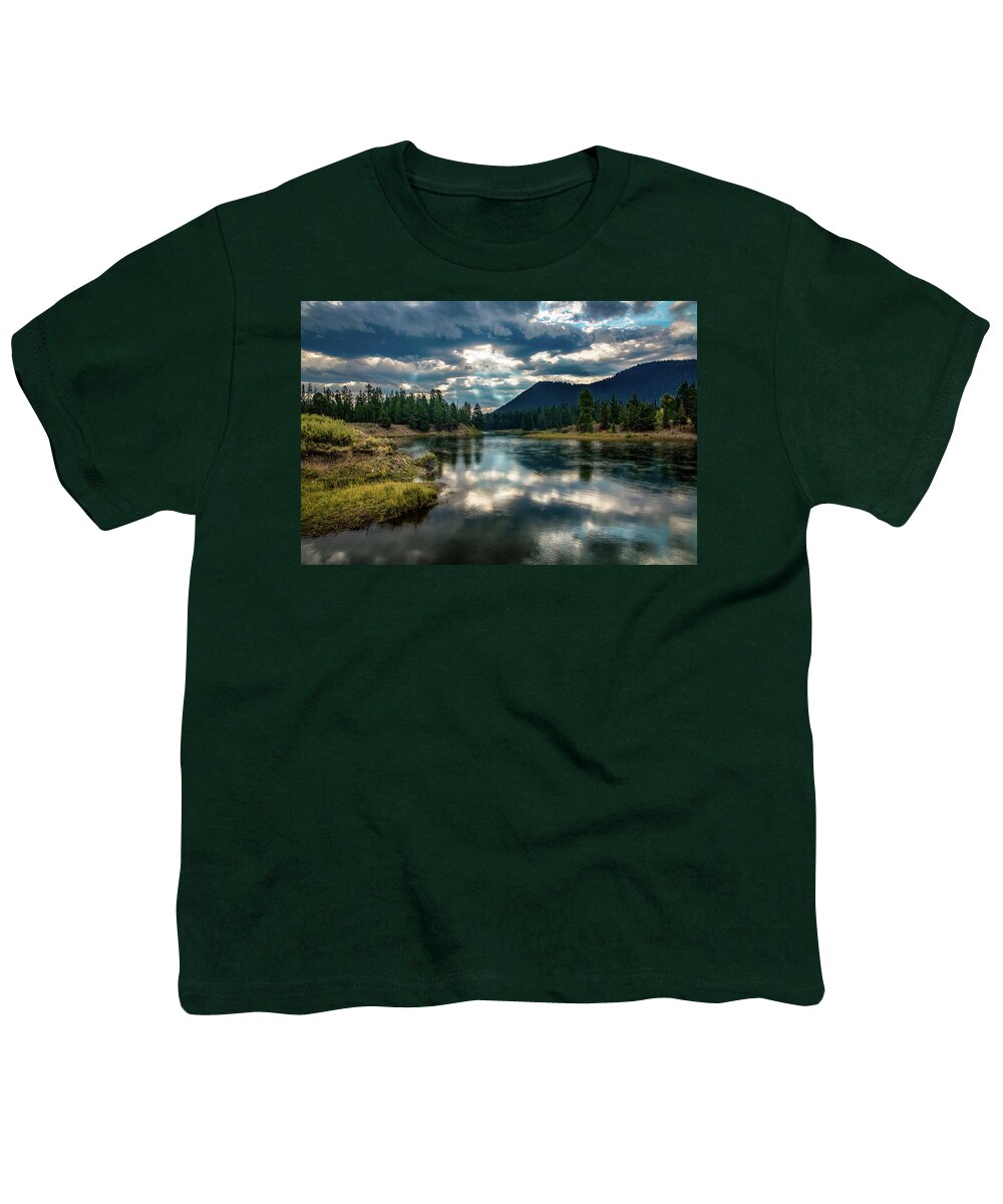 Snake River Youth T-Shirt featuring the photograph Snake River Revival - Morning in the Grand Tetons by Southern Plains Photography