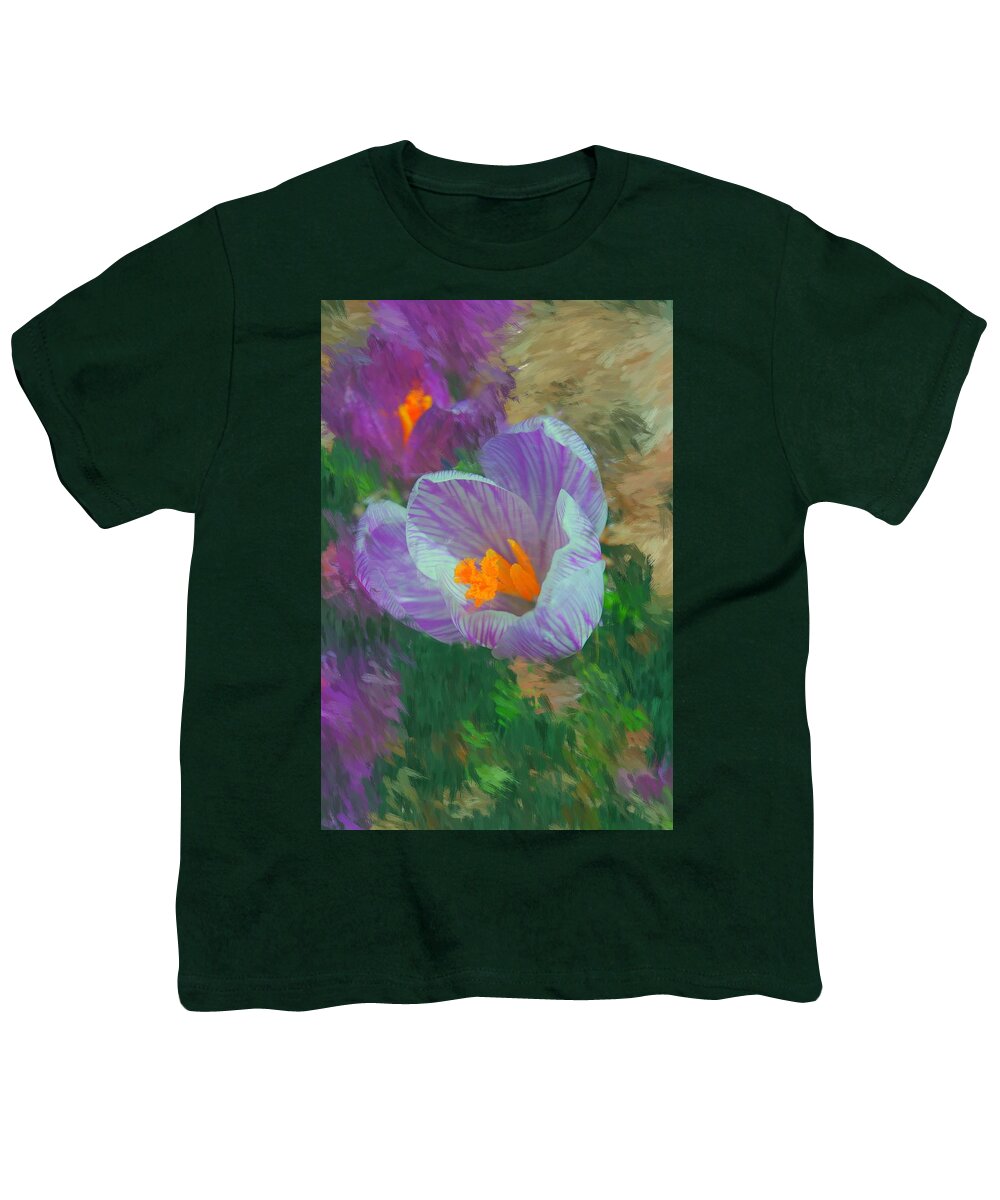 Digital Photography Youth T-Shirt featuring the digital art Spring has sprung by David Lane