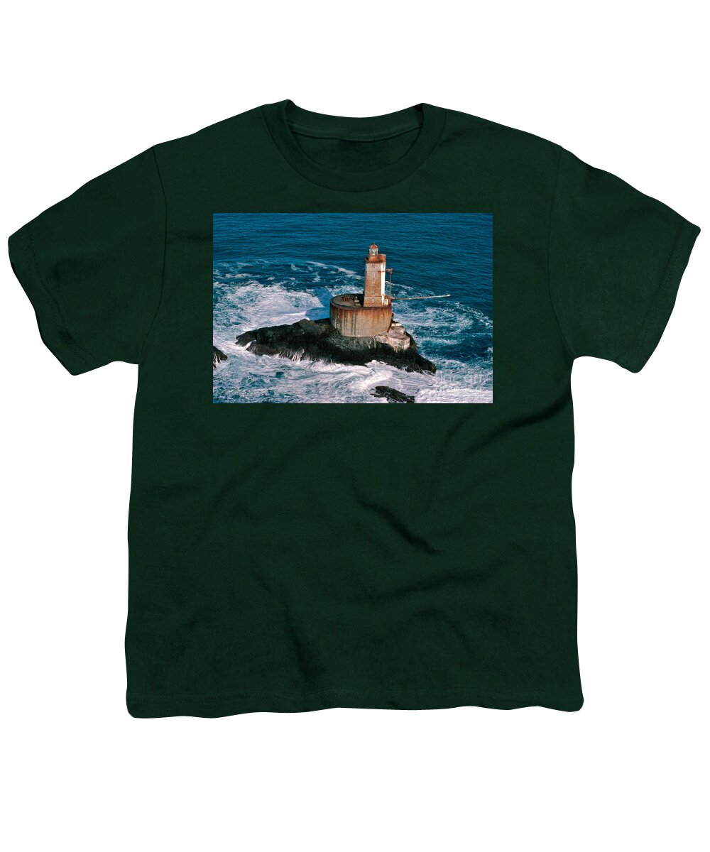 St. George Reef Light Youth T-Shirt featuring the photograph St. George Reef Light by Inga Spence