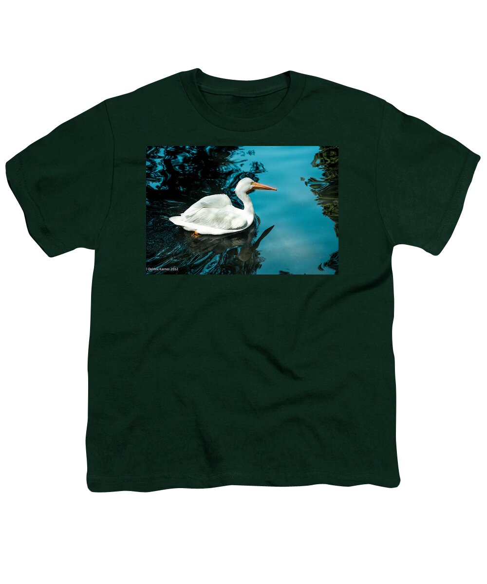 Swan Youth T-Shirt featuring the photograph Swan Lake by Debbie Karnes