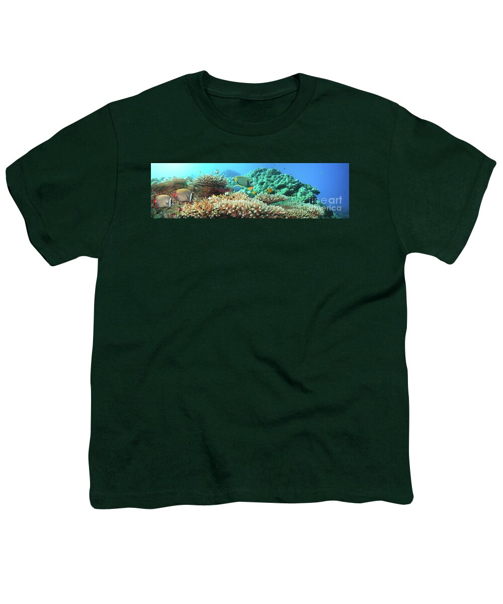 Reef Youth T-Shirt featuring the photograph Underwater panorama by MotHaiBaPhoto Prints