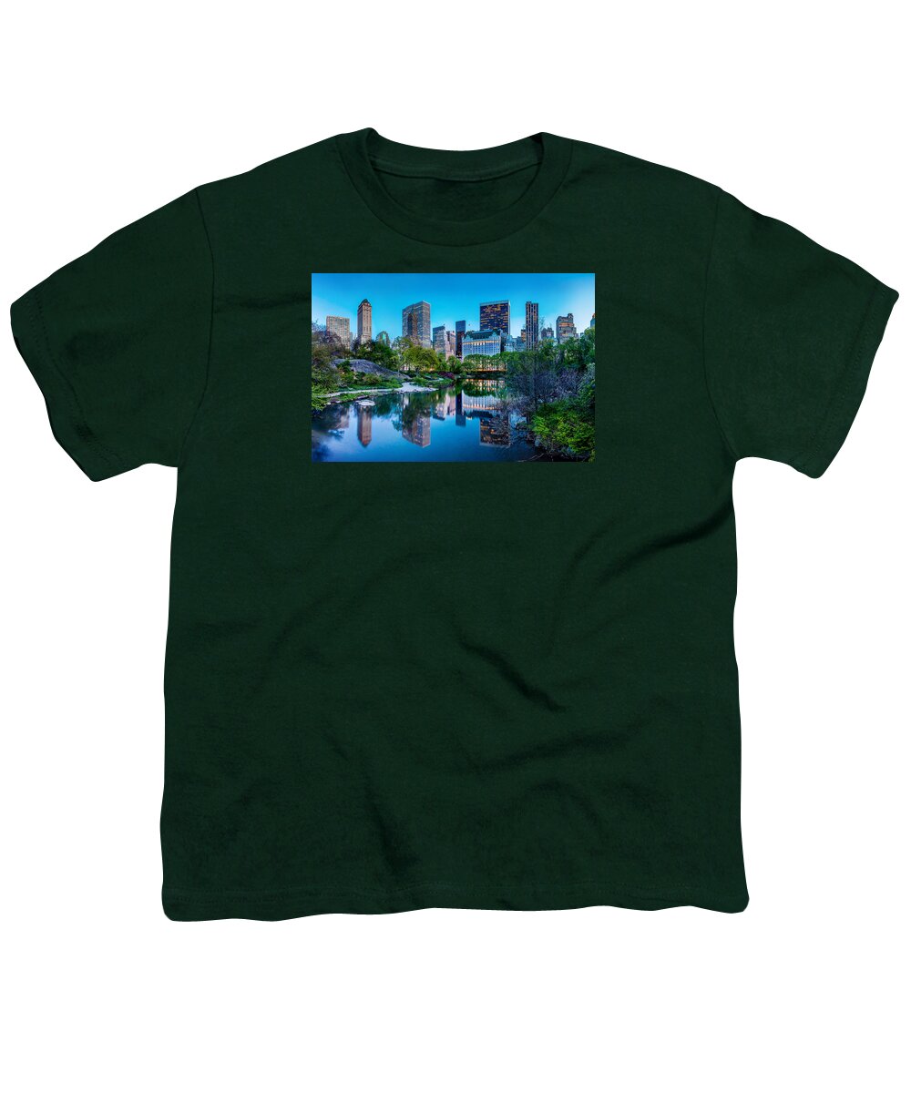 Central Park Youth T-Shirt featuring the photograph Urban Oasis by Az Jackson