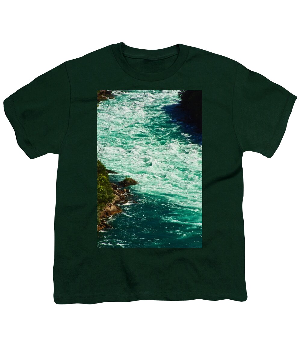 Amercian Falls Youth T-Shirt featuring the photograph Whirlpool by Kathi Isserman