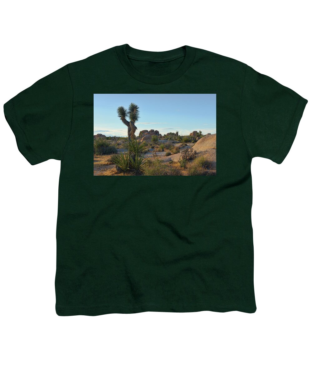 Top Youth T-Shirt featuring the photograph Joshua Tree by Paulette B Wright