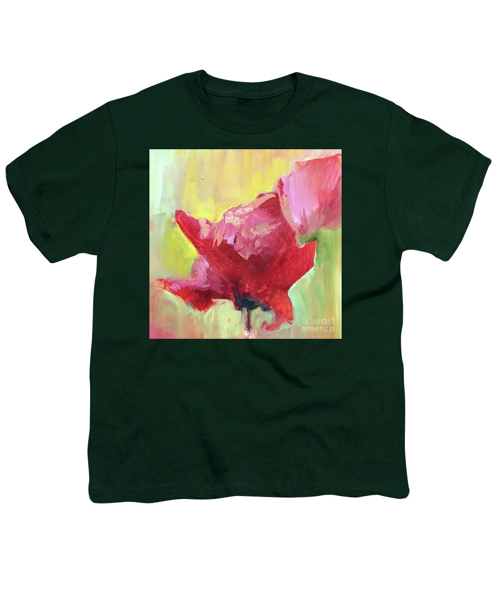 Poppy Painting Youth T-Shirt featuring the painting Poppy 2 by B Rossitto