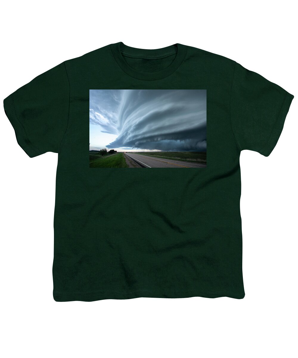 Mesocyclone Youth T-Shirt featuring the photograph Mesocyclone by Wesley Aston