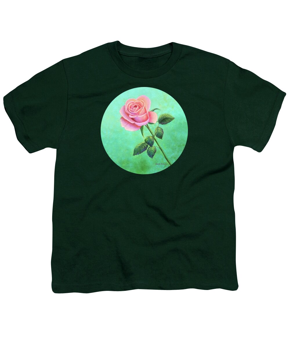 A Youth T-Shirt featuring the painting A Rose for Zilpha by Sarah Irland