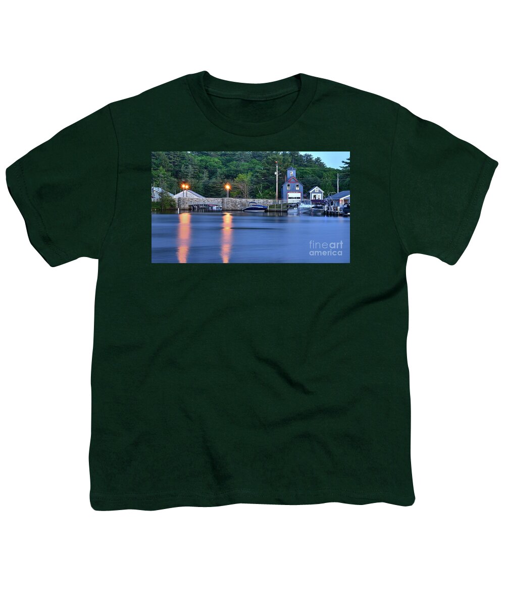 Alton Bay Youth T-Shirt featuring the photograph Alton Fire Station by Steve Brown
