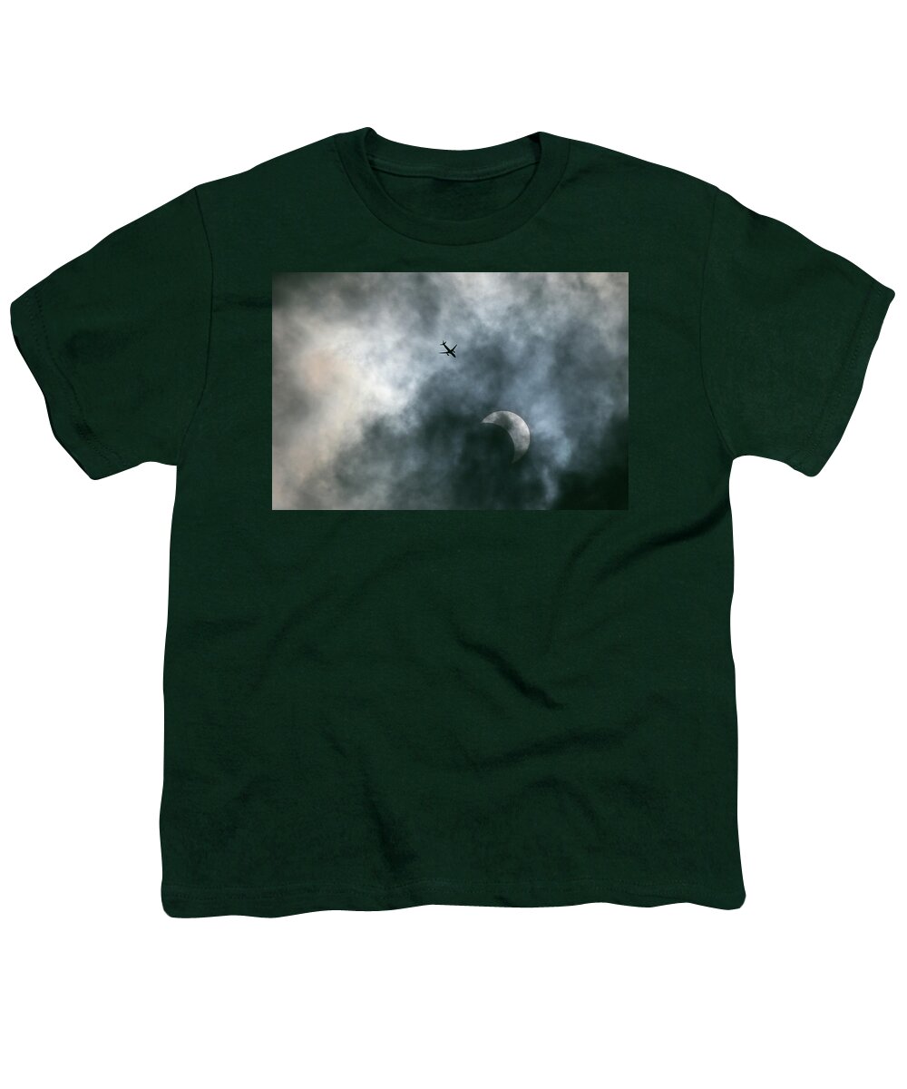 Great Youth T-Shirt featuring the photograph Great American Eclipse 2017 by Denise Kopko