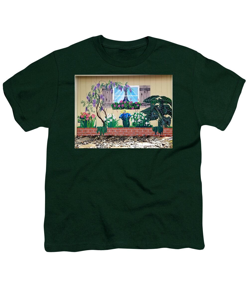 Mural Youth T-Shirt featuring the digital art Happy All Year Long by Yenni Harrison
