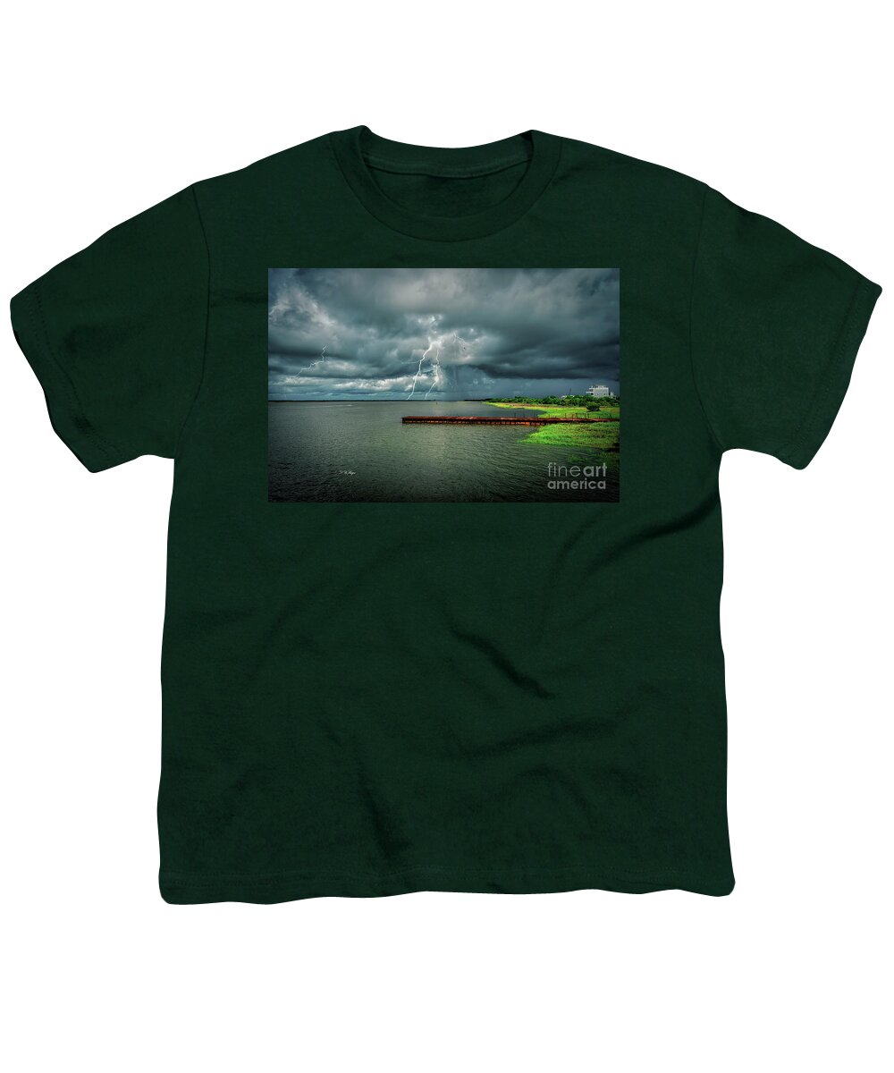 Landscapes Youth T-Shirt featuring the photograph Incoming by DB Hayes