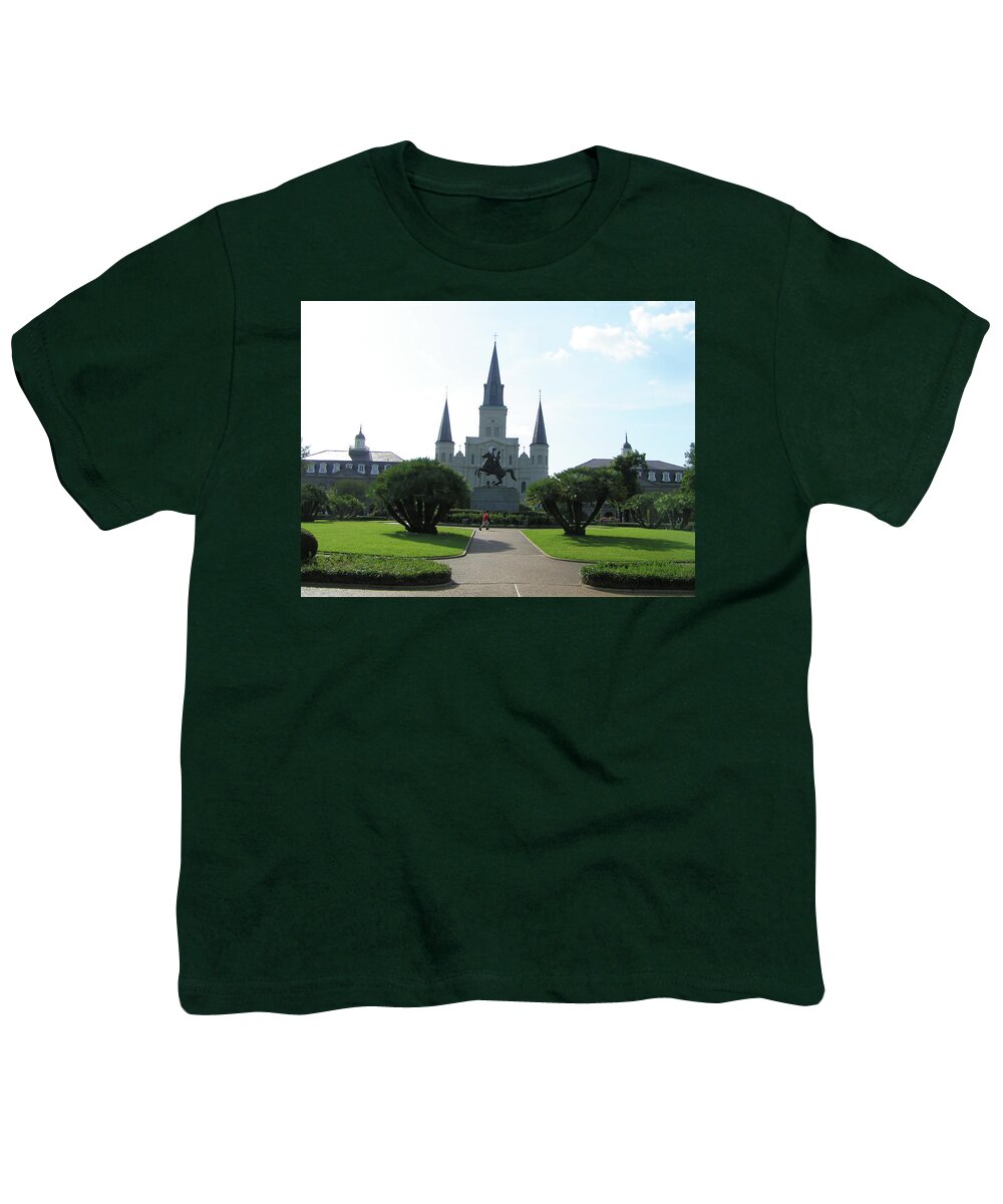 Jackson Square Youth T-Shirt featuring the photograph Jackson Square by Heather E Harman