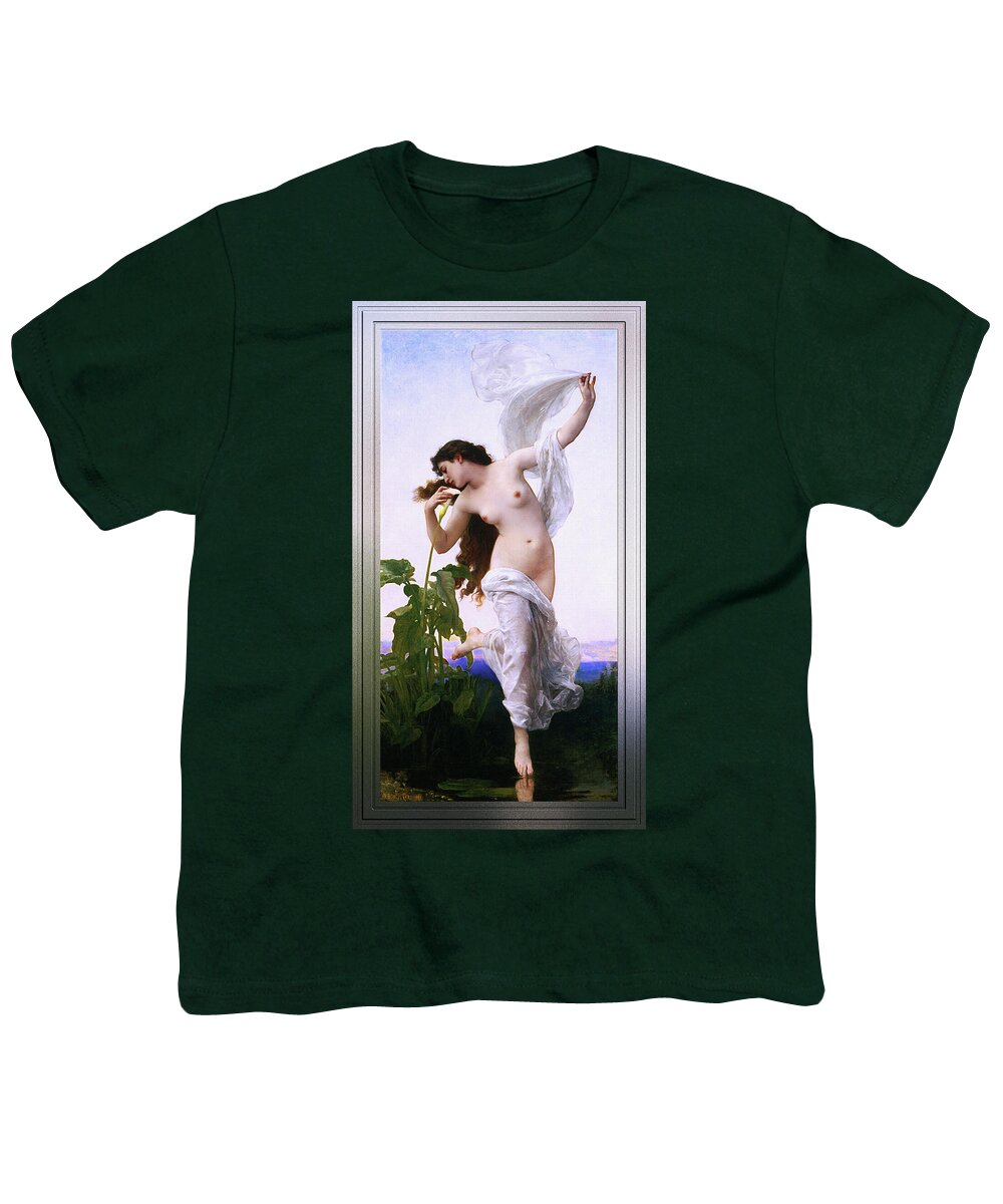 L'aurore Youth T-Shirt featuring the painting L'Aurore by William-Adolphe Bouguereau by Rolando Burbon