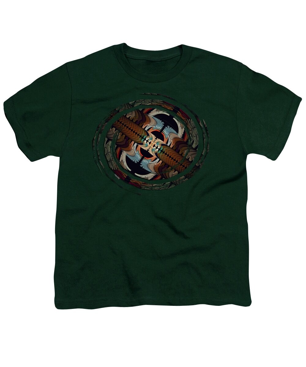 Native American Youth T-Shirt featuring the digital art Paper Wings Abstract by Shari Nees