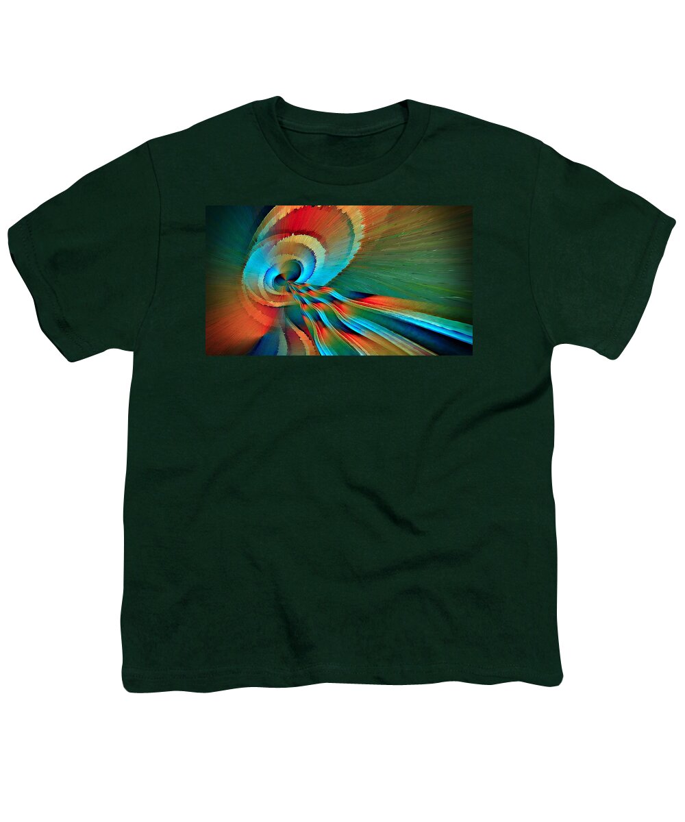 Exit Youth T-Shirt featuring the digital art Portal Exit by David Manlove