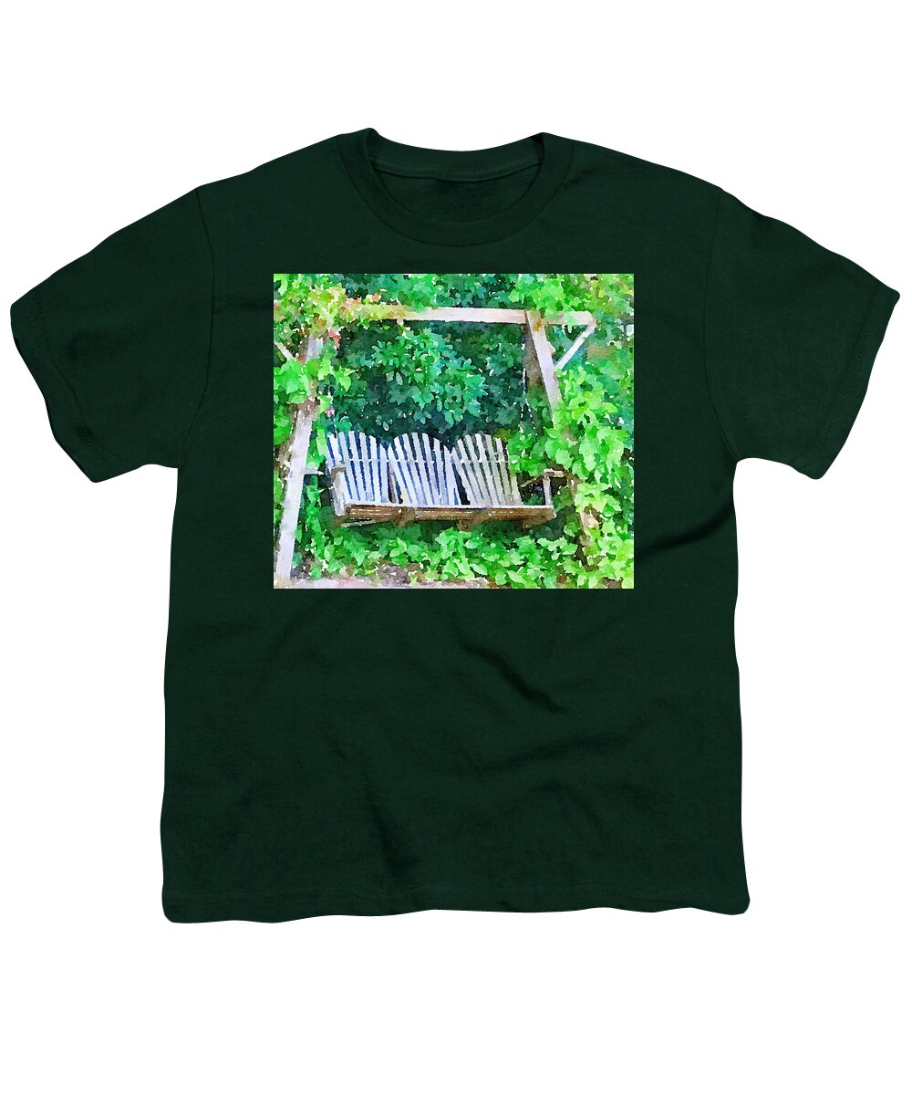 Swing Youth T-Shirt featuring the photograph Relax, Reflect, Renew by Kathy Bee