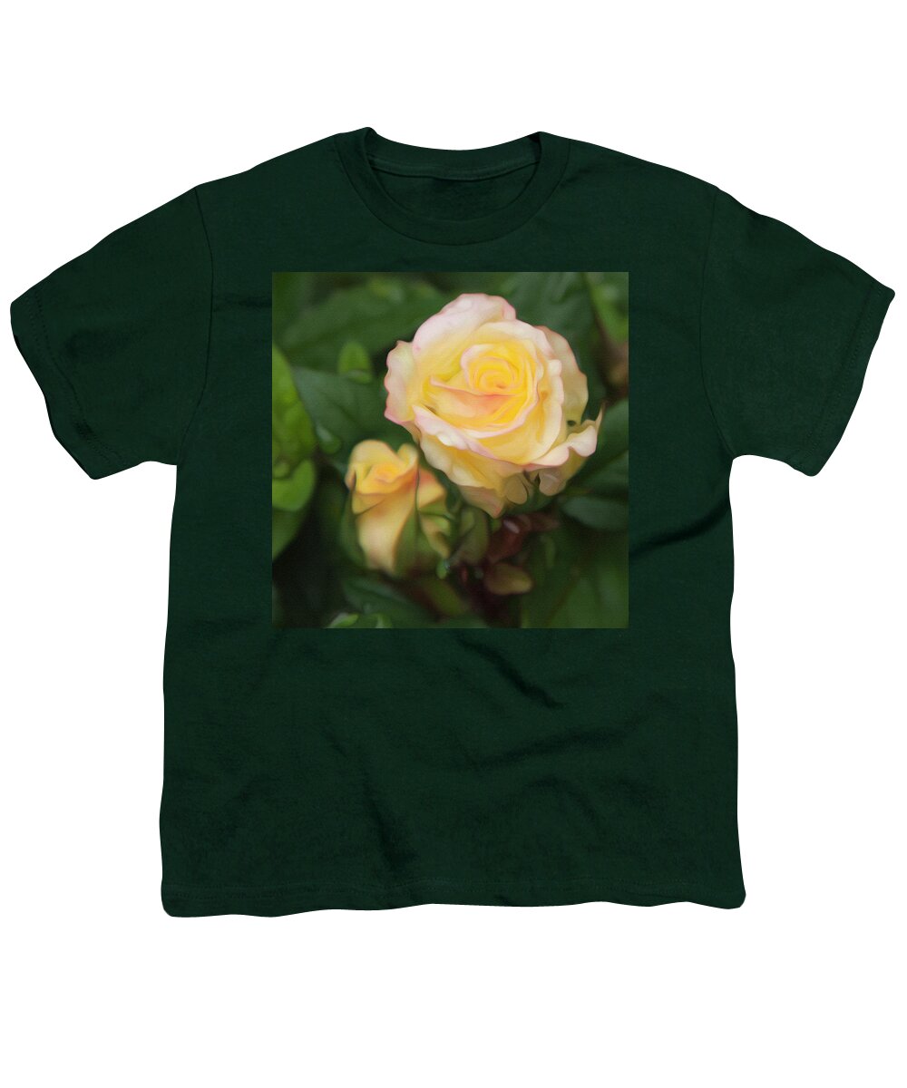 Yellow Rose Youth T-Shirt featuring the photograph Yellow Rose by Theresa Tahara