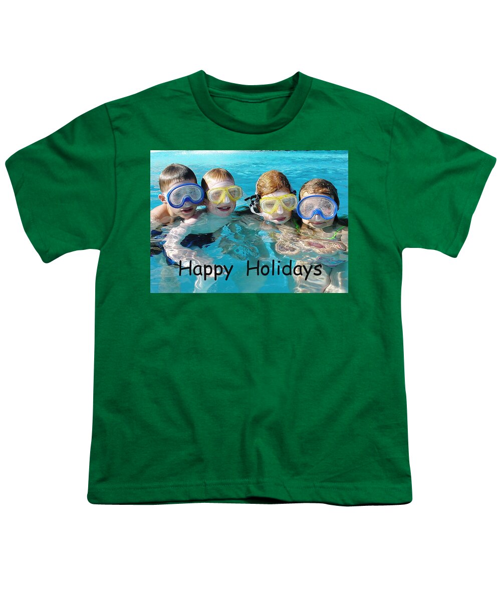 Greetings Card Youth T-Shirt featuring the photograph Goggle Eyed Quartet #1 by David Nicholls