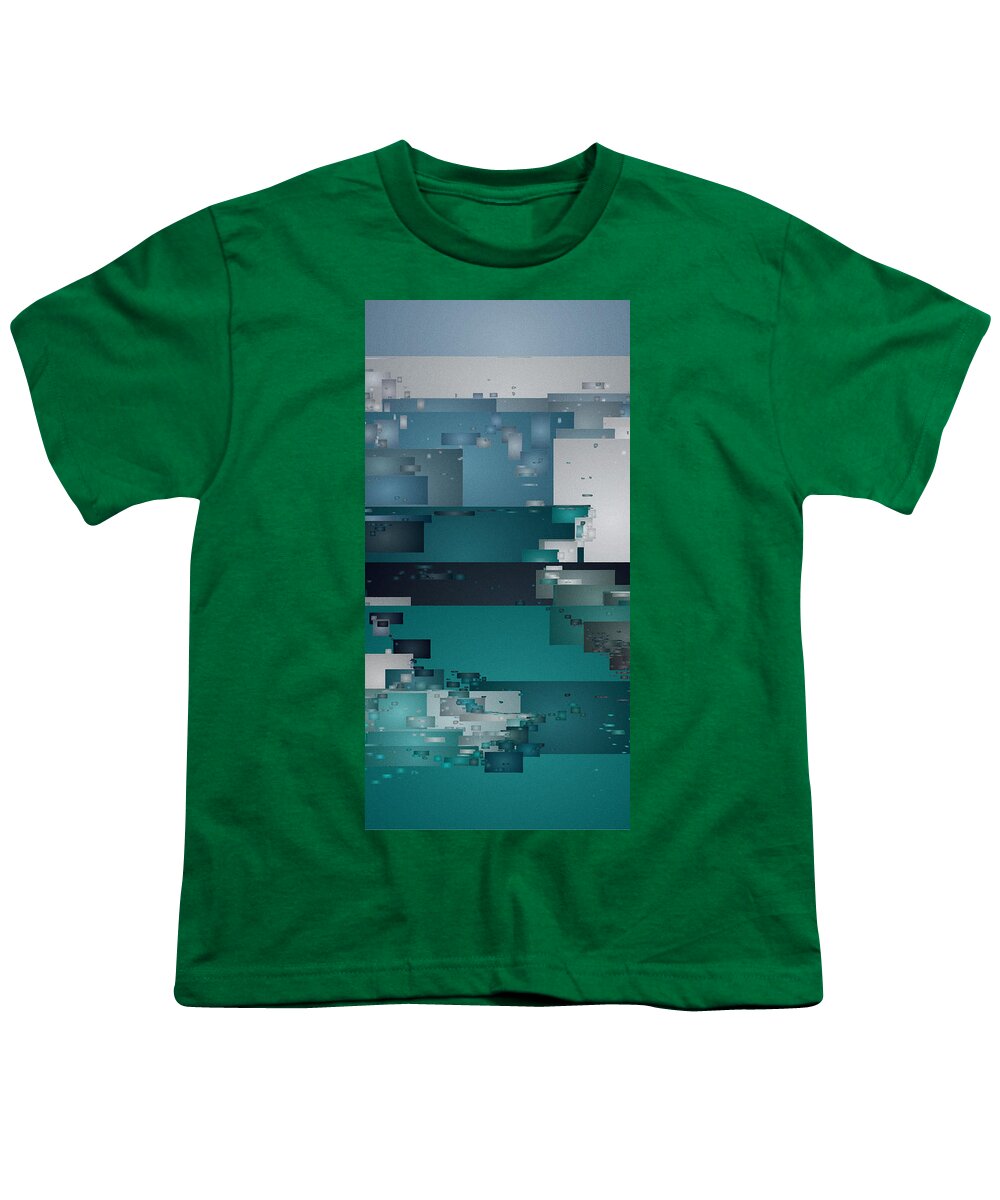 Digital Youth T-Shirt featuring the digital art Glacier Bay by David Hansen