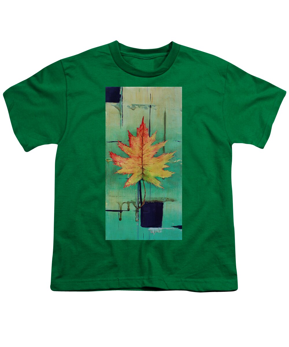 Contemporary Art Youth T-Shirt featuring the painting Season of Change piece 1 of 2 by Gray Artus