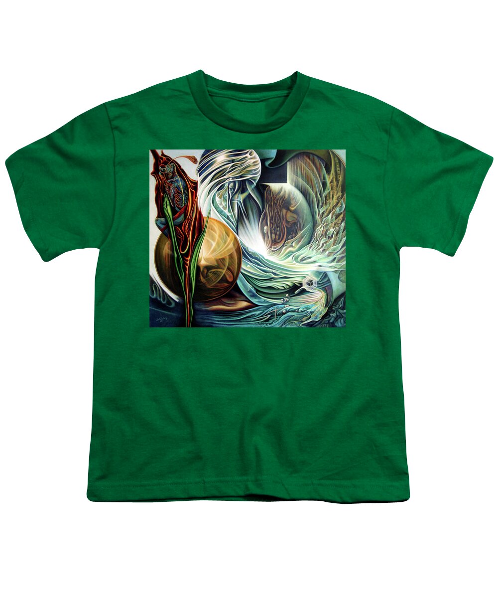 Visionary Youth T-Shirt featuring the painting New Beginnig by Nad Wolinska