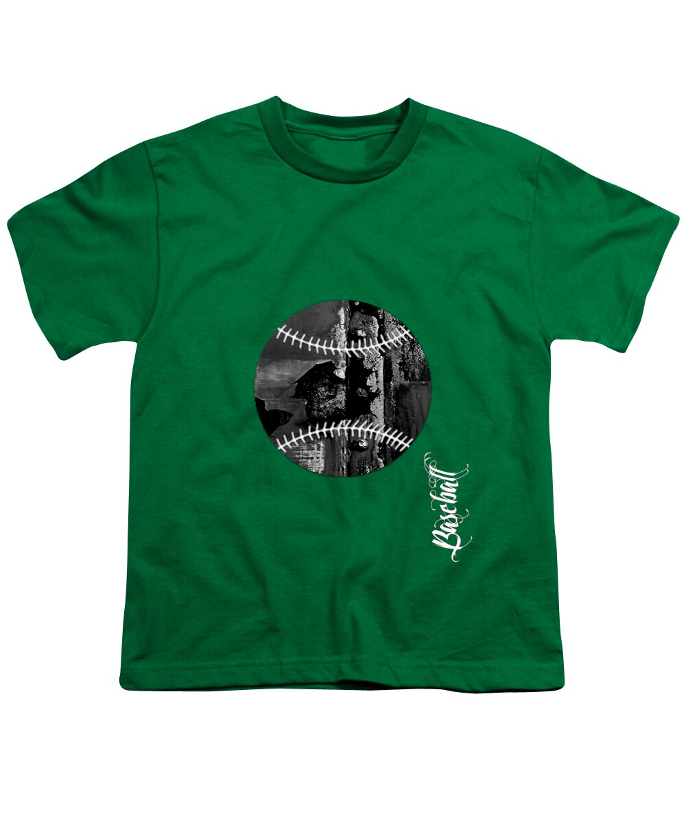 Baseball Youth T-Shirt featuring the mixed media Baseball Collection #5 by Marvin Blaine