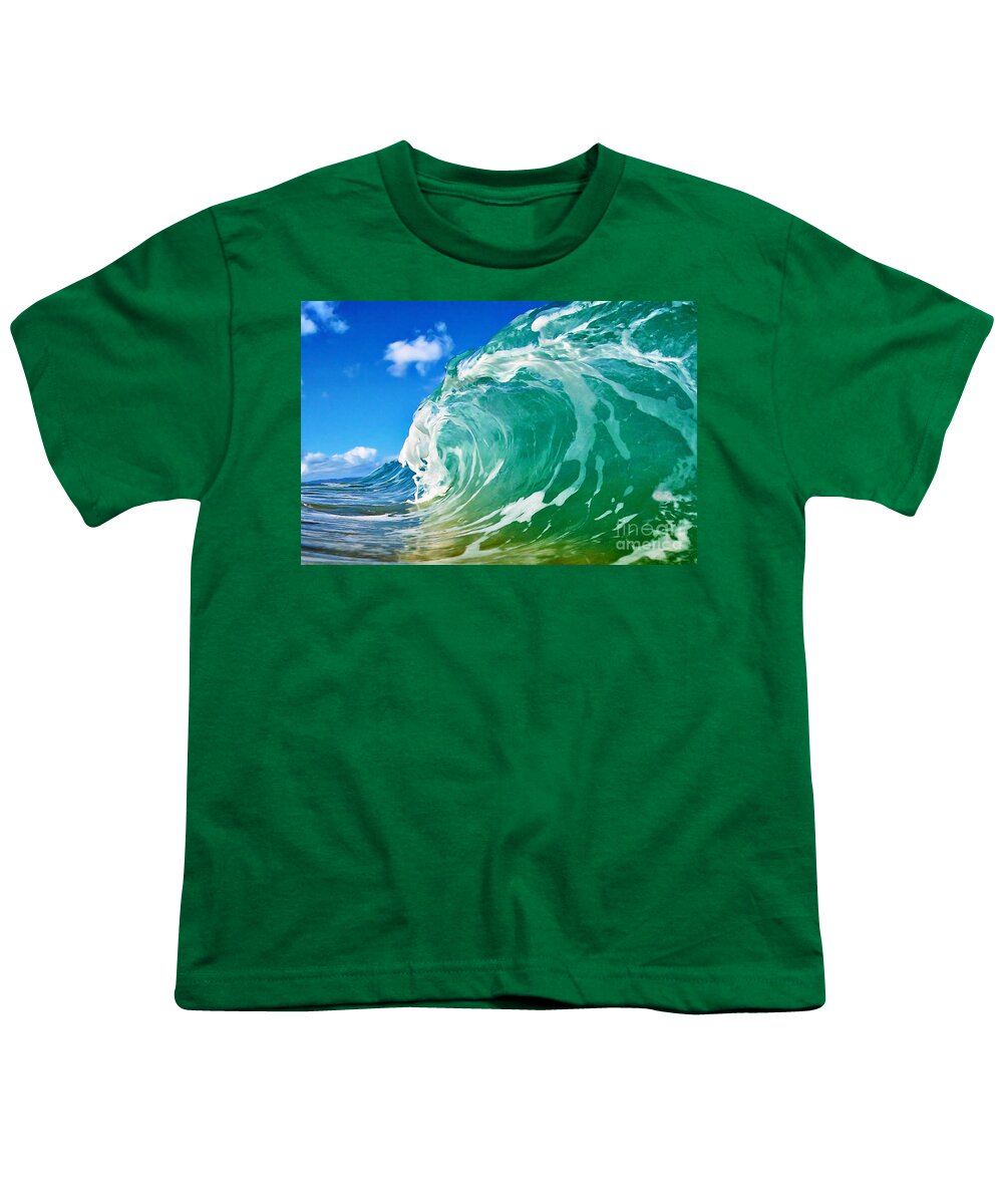 Wave Youth T-Shirt featuring the photograph Aquamarine by Paul Topp