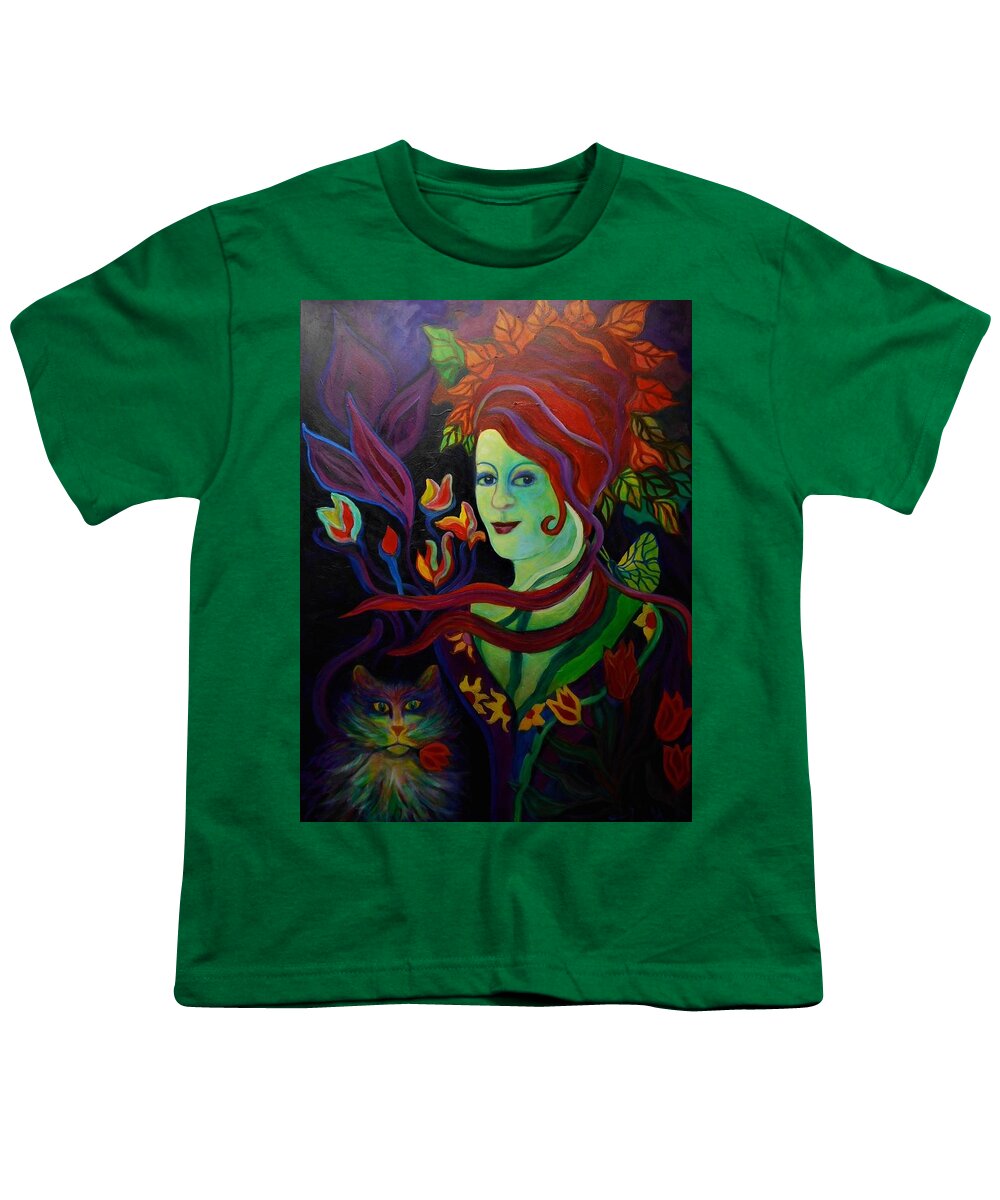 Gardens Youth T-Shirt featuring the painting Picking Flowers by Carolyn LeGrand