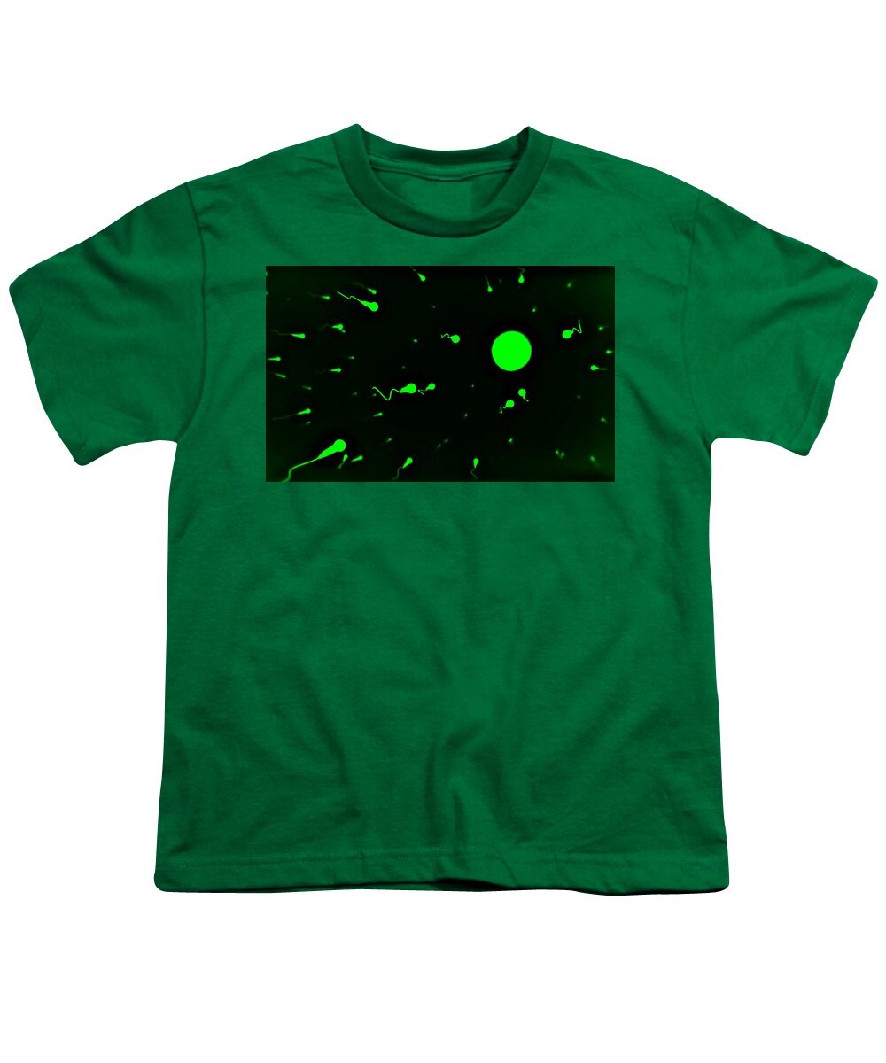 Sperm Youth T-Shirt featuring the photograph Preconception Green by Rob Hans