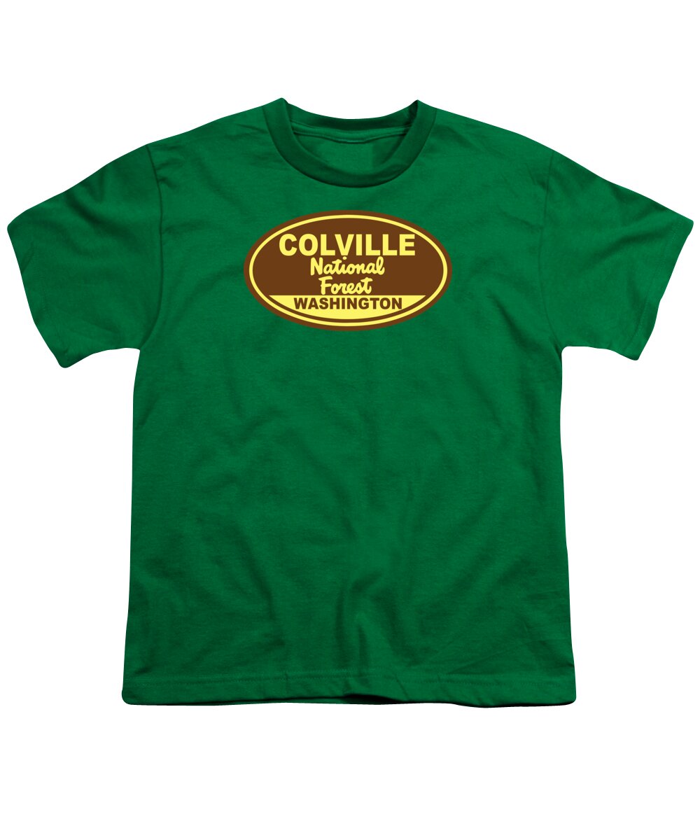 Colville National Forest Washington State Youth T-Shirt by Keith