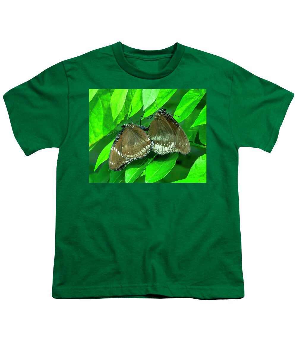 Nature Youth T-Shirt featuring the photograph Great Eggfly Butterflies DTHN0331 by Gerry Gantt