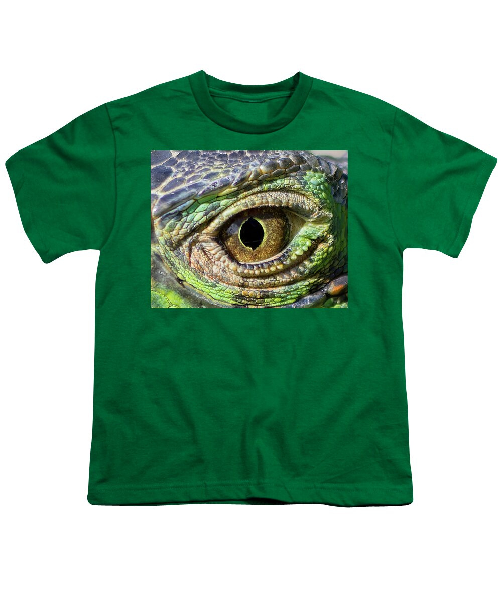 Eye Youth T-Shirt featuring the photograph Iguana Eye 1 by Shane Bechler