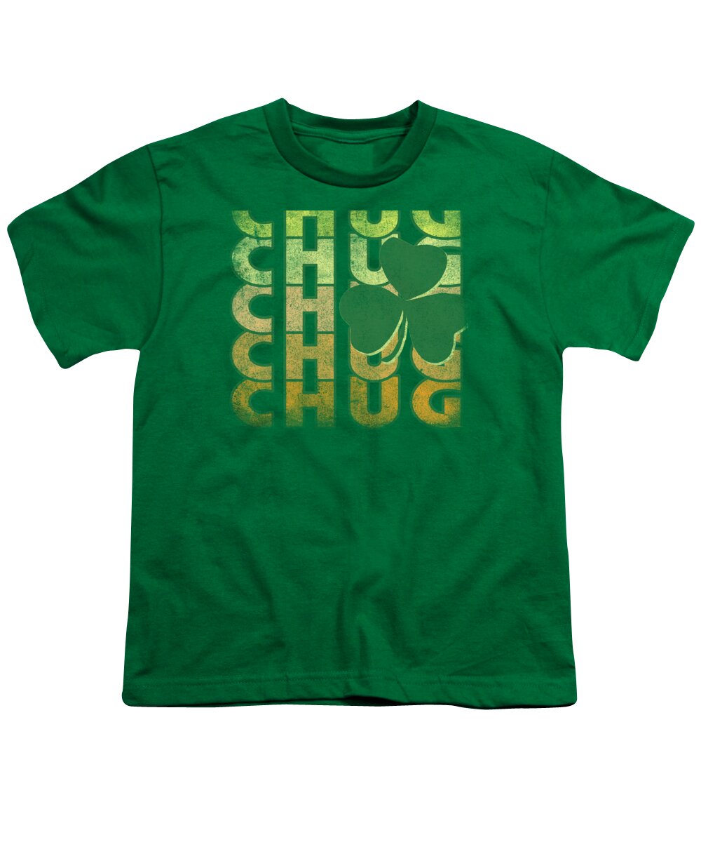 Funny Youth T-Shirt featuring the digital art Irish Chug Retro by Flippin Sweet Gear