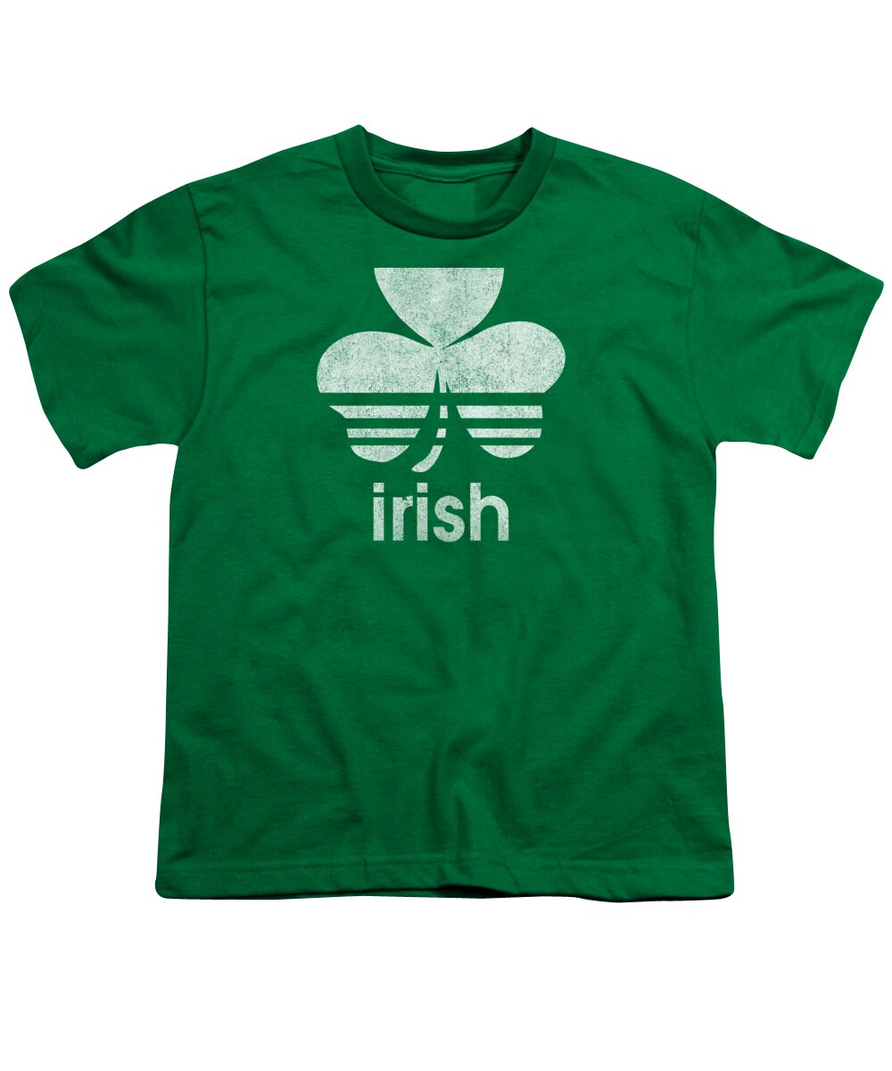 Funny Youth T-Shirt featuring the digital art Irish Logo Retro by Flippin Sweet Gear