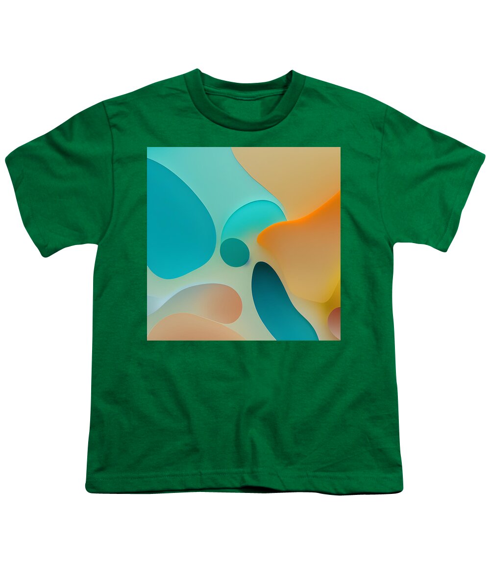 Wall Decor Youth T-Shirt featuring the digital art Summer Fun II 3d art and home decor by Bonnie Bruno