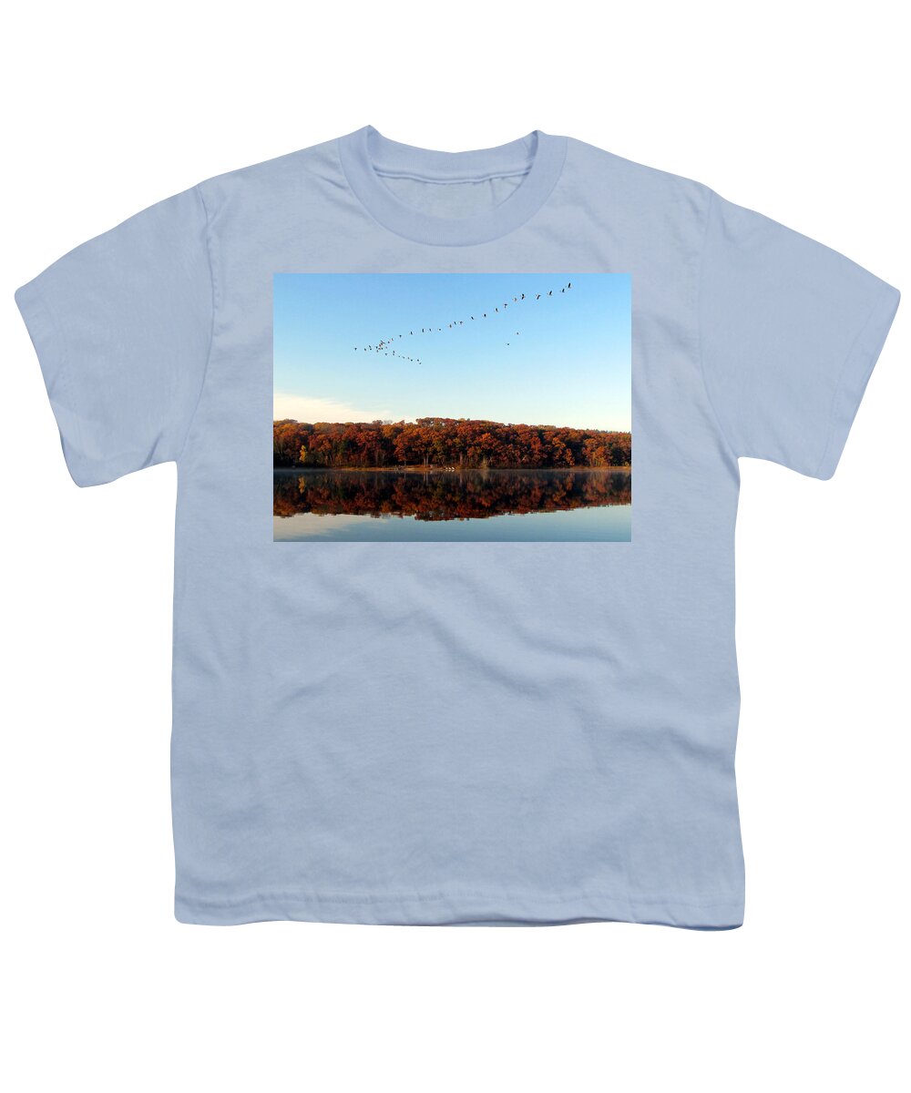 Lake Youth T-Shirt featuring the photograph Pine Lake Reflection 2 by David T Wilkinson